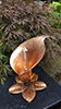 copper Arum Lily fountain by Gary Pickles of Metallic Garden