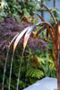 water reed copper fountain leaf detail