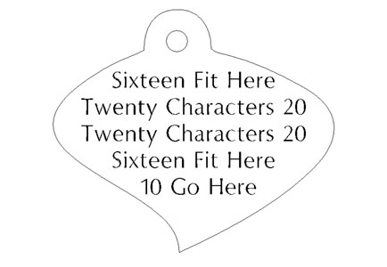 Engraving max character count