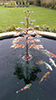 1.5m Norway Maple Copper Fountain by Gary Pickles – handcrafted copper water feature