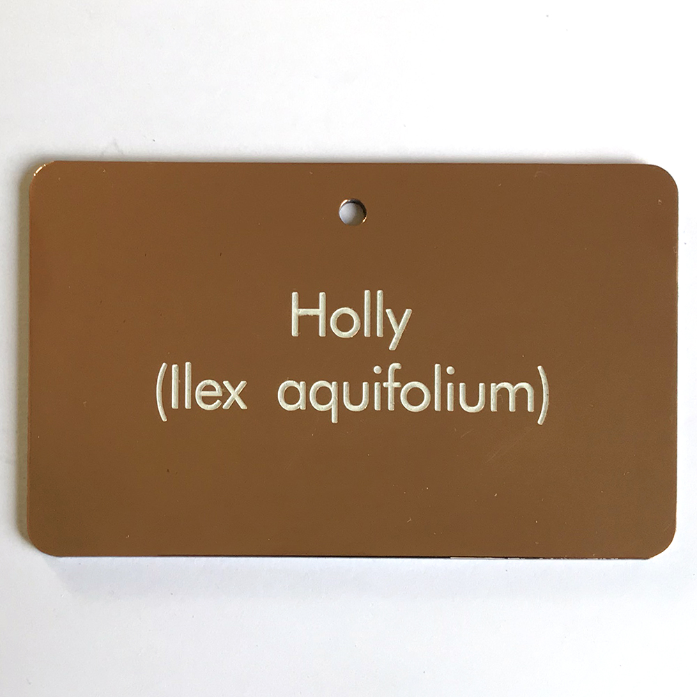 Copper tree tag click for details