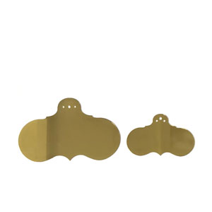 Brass Victorian style plant label in two sizes from Metallic Garden
